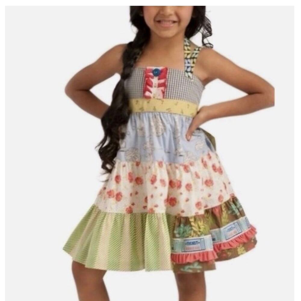Matilda Jane Raffle Ticket Ellie Tiered Dress Girl's Size 4